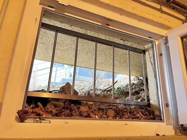 Kellerfenster mit Einbruchschutz aus Edelstahl